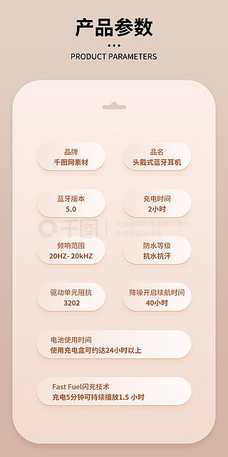 产品参数淘宝模板免费下载 产品参数海报图片 千图网淘宝店铺装修